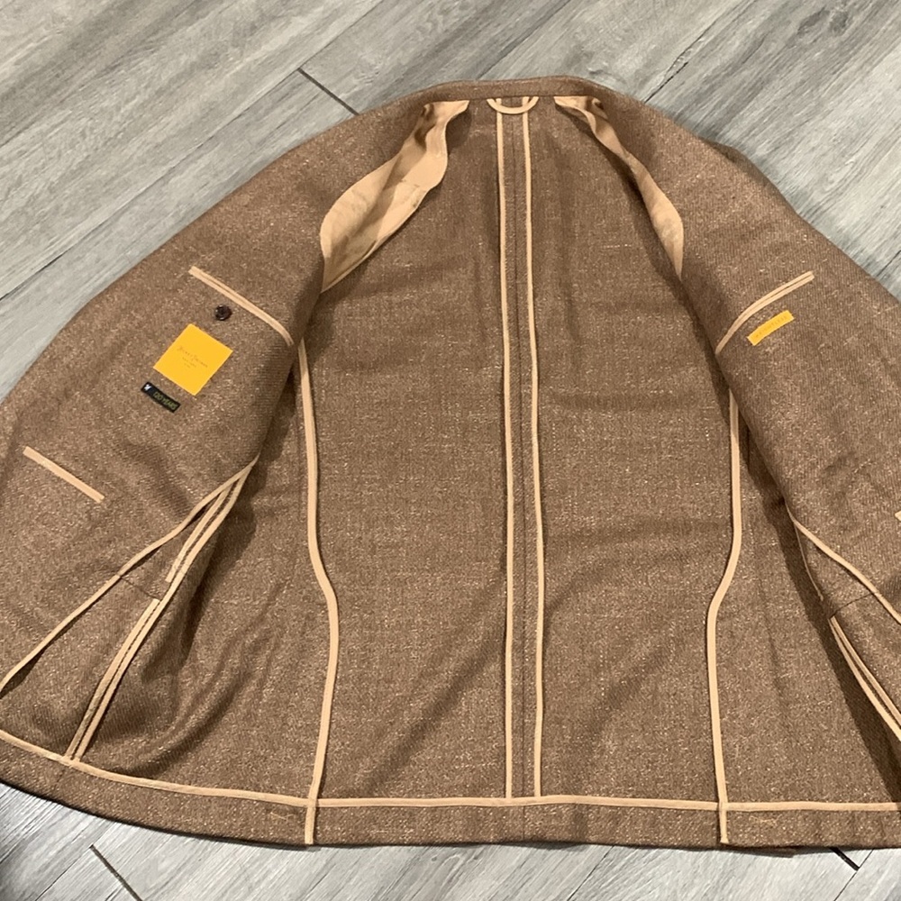 Hickey Freeman NEW Weightless T Model 120 Years Light Brown 2 Button Blazer - Picture 16 of 16